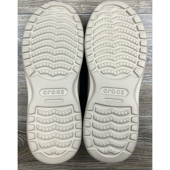 Crocs Santa Cruz Mens Size 11M Slip On BEIGE Triple Comfort Shoes Loafers 204834 - Picture 10 of 12